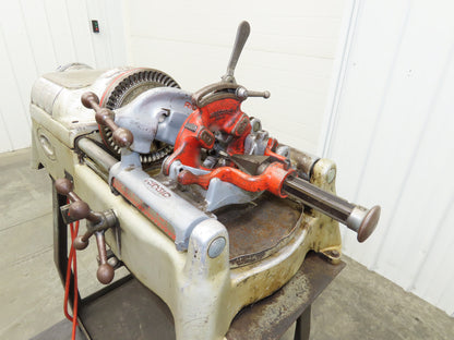 Ridgid 535 Pipe Bolt Threader Machine 120VAC Die Head Cutter Reamer 33" Stand