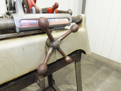 Ridgid 535 Pipe Bolt Threader Machine 120VAC Die Head Cutter Reamer 33" Stand