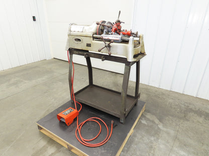 Ridgid 535 Pipe Bolt Threader Machine 120VAC Die Head Cutter Reamer 33" Stand