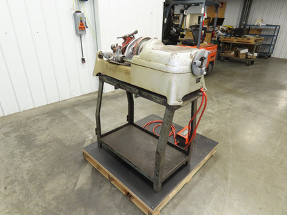 Ridgid 535 Pipe Bolt Threader Machine 120VAC Die Head Cutter Reamer 33" Stand