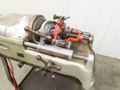Ridgid 535 Pipe Bolt Threader Machine 120VAC Die Head Cutter Reamer 33" Stand