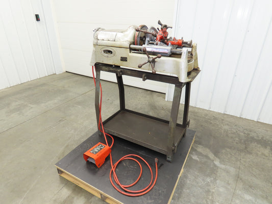 Ridgid 535 Pipe Bolt Threader Machine 120VAC Die Head Cutter Reamer 33" Stand