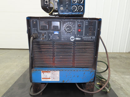 Miller Deltaweld 451 Mig Welder 450A DC Arc S-62 Wire Feeder 230/460VAC 3PH