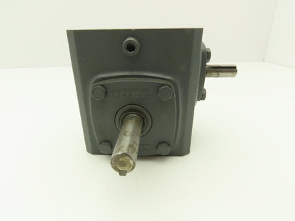 Boston Gear 713-25-G Worm Gearbox 25:1 Reducer .36Hp 70 RPM LH 1/2"x 5/8" Shafts