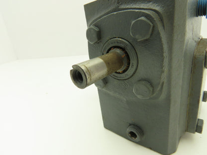 Boston Gear 713-25-G Worm Gearbox 25:1 Reducer .36Hp 70 RPM LH 1/2"x 5/8" Shafts