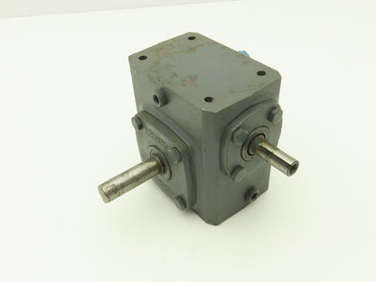 Boston Gear 713-25-G Worm Gearbox 25:1 Reducer .36Hp 70 RPM LH 1/2"x 5/8" Shafts