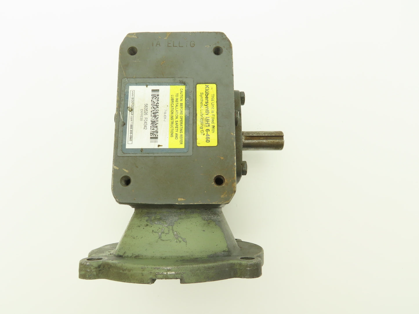 Boston Gear 718-40K-J Worm Gearbox 40:1 Reducer 0.5Hp 44 RPM 56C RH