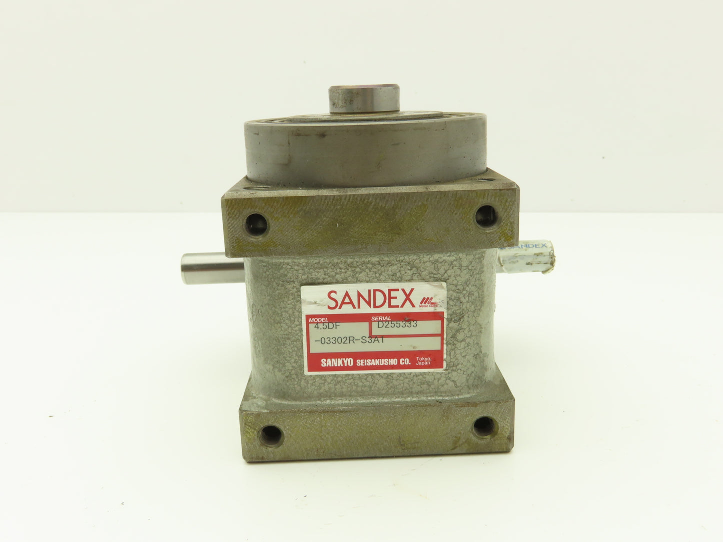 Sankyo Sandex 4.5DF-03302R-S3A1 Rotary Indexing Drive 85mm OD Dual Input