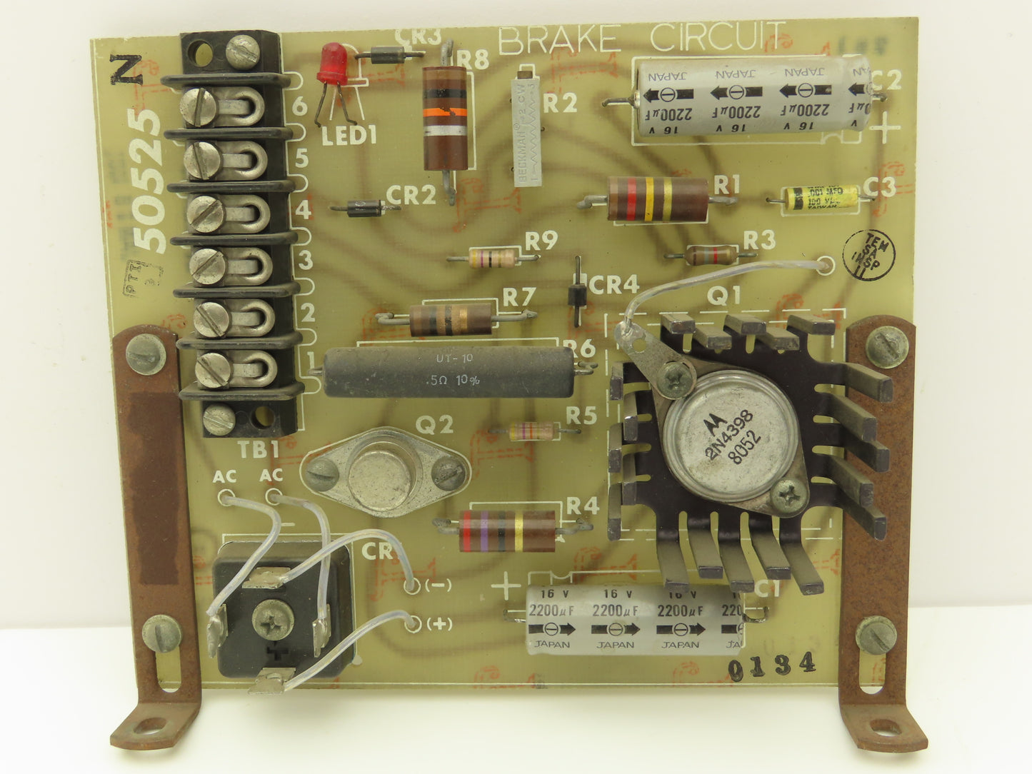Allen Bradley 50525 Printed Circuit Board PCB Brake Circuit Control Module