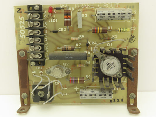 Allen Bradley 50525 Printed Circuit Board PCB Brake Circuit Control Module