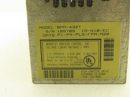 Berkeley Process Control BAM-432-T 4-Axis Machine Servo Motor Controller 120VAC