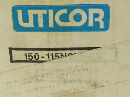Uticor 150-115N2L16EX HMI Programmable Message Display Panel 115VAC Rev B