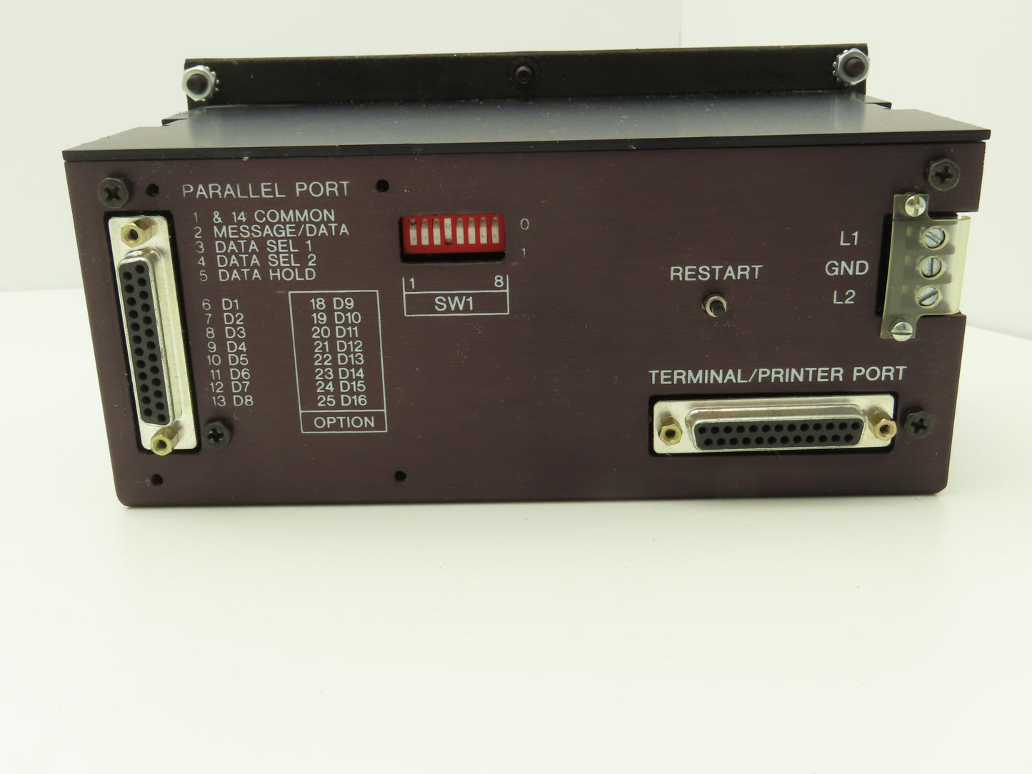 Uticor 150-115N2L16EX HMI Programmable Message Display Panel 115VAC Rev B