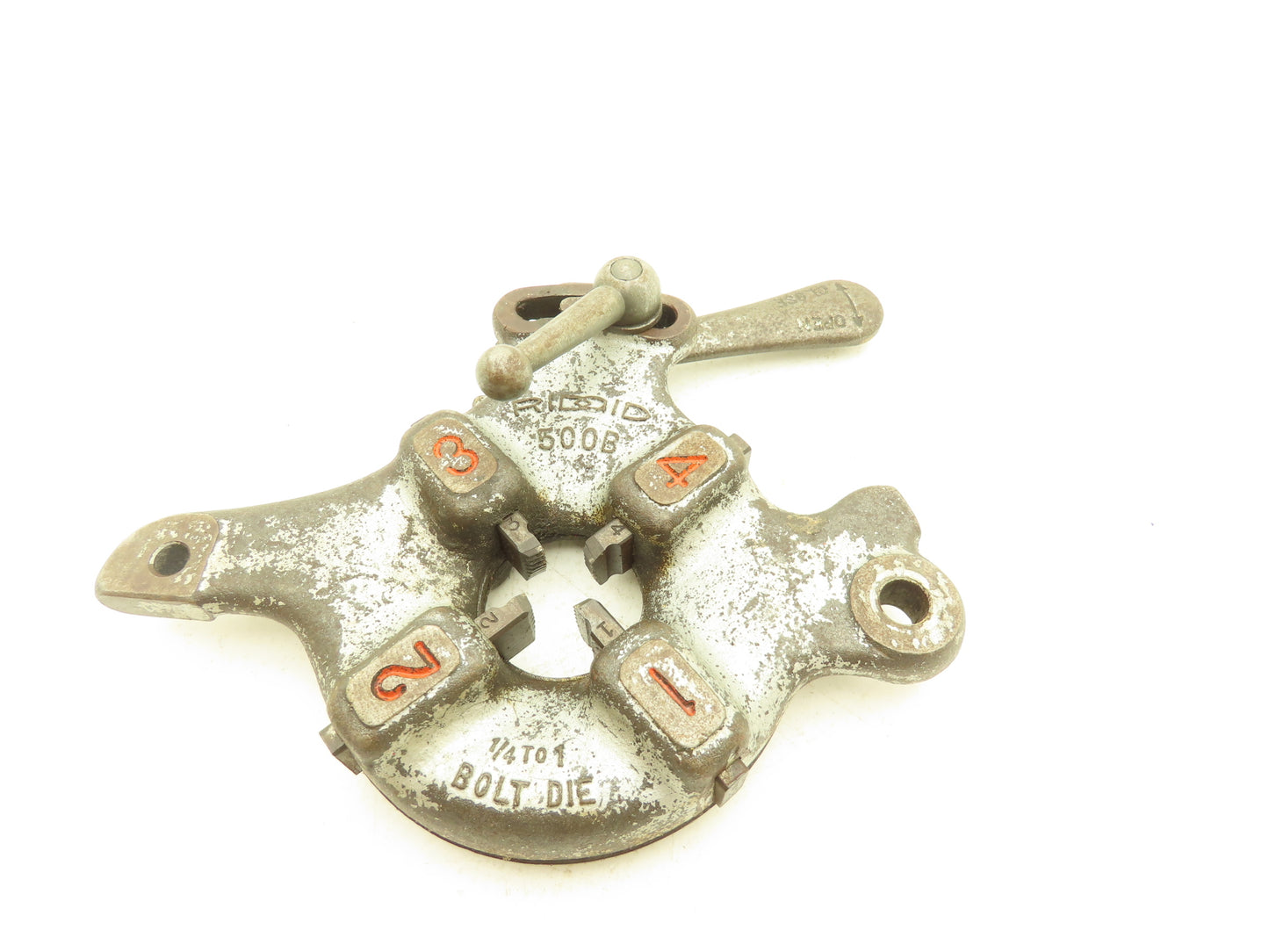 Ridgid 500B Bolt Die Head 1/4" - 1" Dies Included-5/8"-13 UNC Missing Index Pin