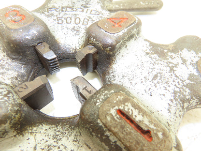 Ridgid 500B Bolt Die Head 1/4" - 1" Dies Included-5/8"-13 UNC Missing Index Pin