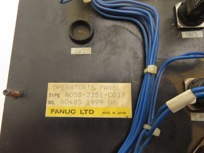 Fanuc A05B-2351-C037 System R-J2 Robot Operator Panel w/Emergency Stop No Key