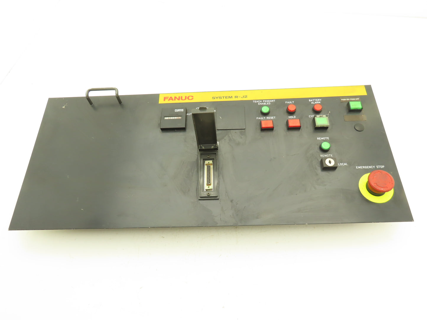 Fanuc A05B-2351-C037 System R-J2 Robot Operator Panel w/Emergency Stop No Key