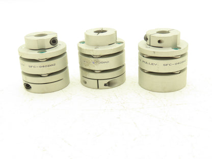 MIKI SFC-040DA2-12-16 Servo Flex Coupling Type B 12mm ID x 16mm ID Lot of 3