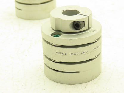 MIKI SFC-050DA2-16-20 Servo Flex Coupling Type B 16mm ID x 20mm ID Lot of 2