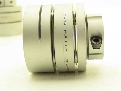 MIKI SFC-050DA2-16-20 Servo Flex Coupling Type B 16mm ID x 20mm ID Lot of 2