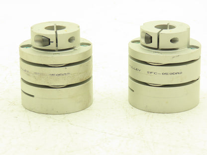 MIKI SFC-050DA2-16-20 Servo Flex Coupling Type B 16mm ID x 20mm ID Lot of 2