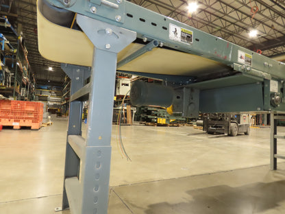 Hytrol 27"x 17' 10" Slider Bed Conveyor 18"Belt 2Hp 3PH Center Drive 86FPM