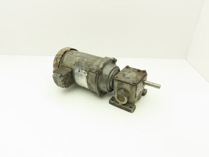 Baldor KM3454 Gearmotor 150:1 Reducer 1725/12rpm 1/4Hp 230/460V 3PH 56C