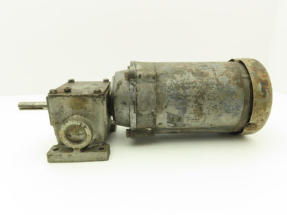 Baldor KM3454 Gearmotor 150:1 Reducer 1725/12rpm 1/4Hp 230/460V 3PH 56C