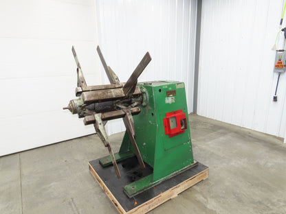 FJ Littell Machine No 20-18 Coil Stock Uncoiler 2000lbs 16-20" ID 18" W Decoiler