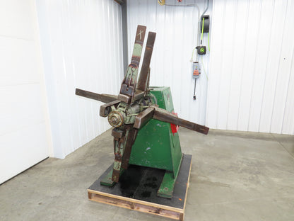 FJ Littell Machine No 20-18 Coil Stock Uncoiler 2000lbs 16-20" ID 18" W Decoiler