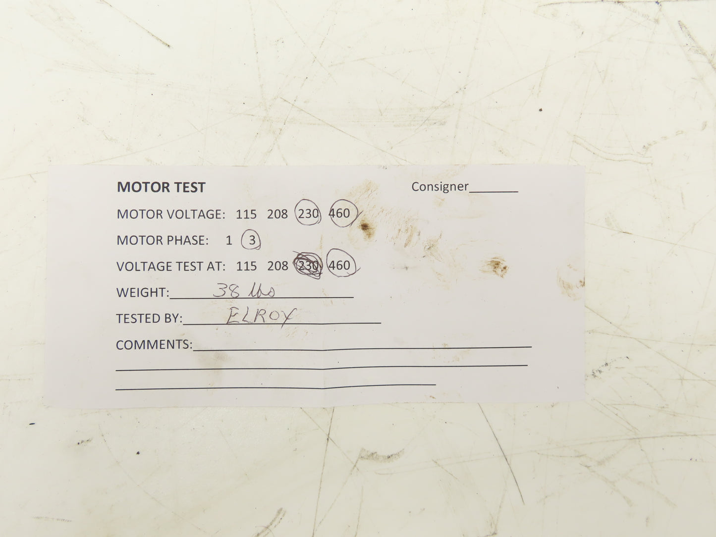 Baldor VM35455060 Centrifugal Blower Fan 1Hp 3450 RPM 230/460V 3PH Motor 6"Inlet