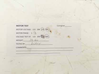 Baldor VM35455060 Centrifugal Blower Fan 1Hp 3450 RPM 230/460V 3PH Motor 6"Inlet