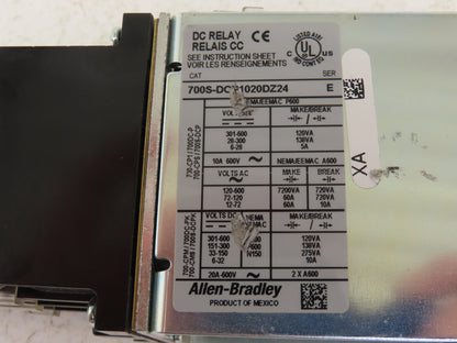Allen Bradley 700S-DCP1020DZ24 Safety Control Relay 24V Coil