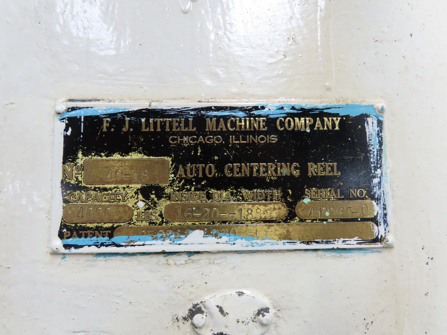 FJ Littell Machine Coil Stock Uncoiler 4000lbs Power Feed Decoiler 230/460V