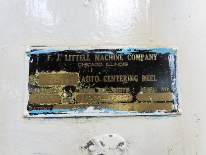 FJ Littell Machine Coil Stock Uncoiler 4000lbs Power Feed Decoiler 230/460V