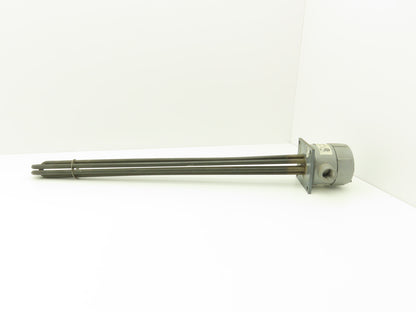 Accu-Therm 50-113-N-12 Immersion Heater Element 9kw 480V 3PH 25"L Flange Mount