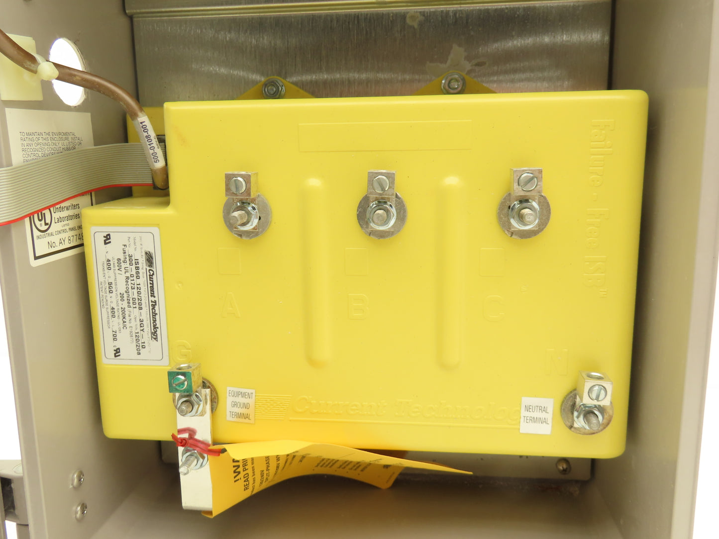 Current Technology TG60 120/208-3GY Transguard Surge Supressor 120/208V