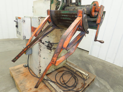 Dallas Industries 06090 Coil Stock Uncoiler 2500lbs 16-20" ID 12" W Decoiler