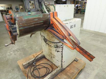 Dallas Industries 06090 Coil Stock Uncoiler 2500lbs 16-20" ID 12" W Decoiler