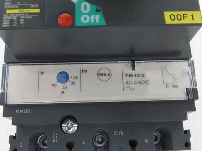 Schneider NSX100B Compact Circuit Breaker 28-40A 800V 3 Pole Panel Disconnect