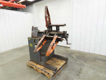 Dallas Industries R40X18 Coil Stock Uncoiler 4000lbs 16-20" ID 18" W Decoiler