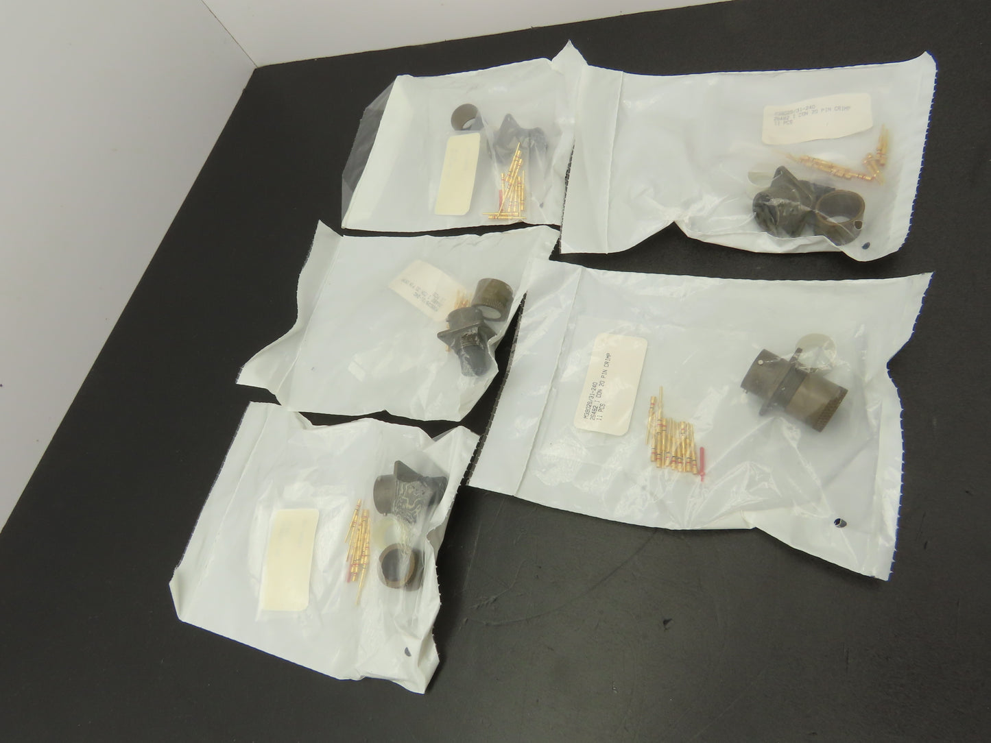 ITT Cannon MS3120E12-10P 10-Pin Amphenol Male Connector Kit  Lot of 5