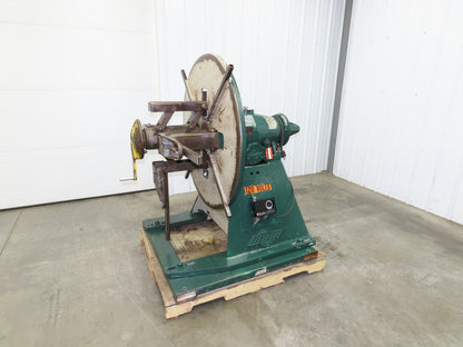 FJ Littell Machine 25-12 Coil Stock Uncoiler 2500lbs 20"ID 12"W Decoiler W/Brake