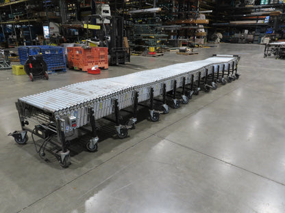 Best Flex 1.5  30"x 60' Expandable Power Roller Conveyor 120V Variable Speed