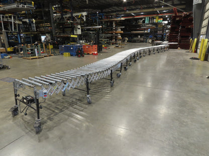 Best Flex 1.5  30"x 60' Expandable Power Roller Conveyor 120V Variable Speed