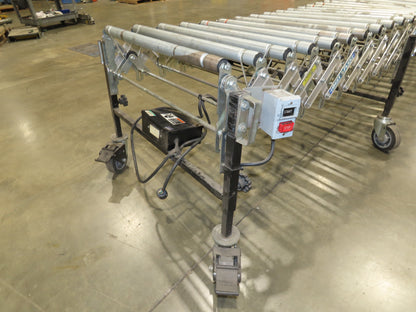 Best Flex 1.5  30"x 60' Expandable Power Roller Conveyor 120V Variable Speed