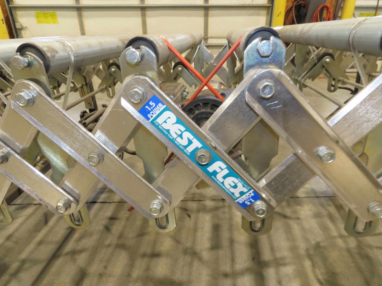 Best Flex 1.5  30"x 60' Expandable Power Roller Conveyor 120V Variable Speed