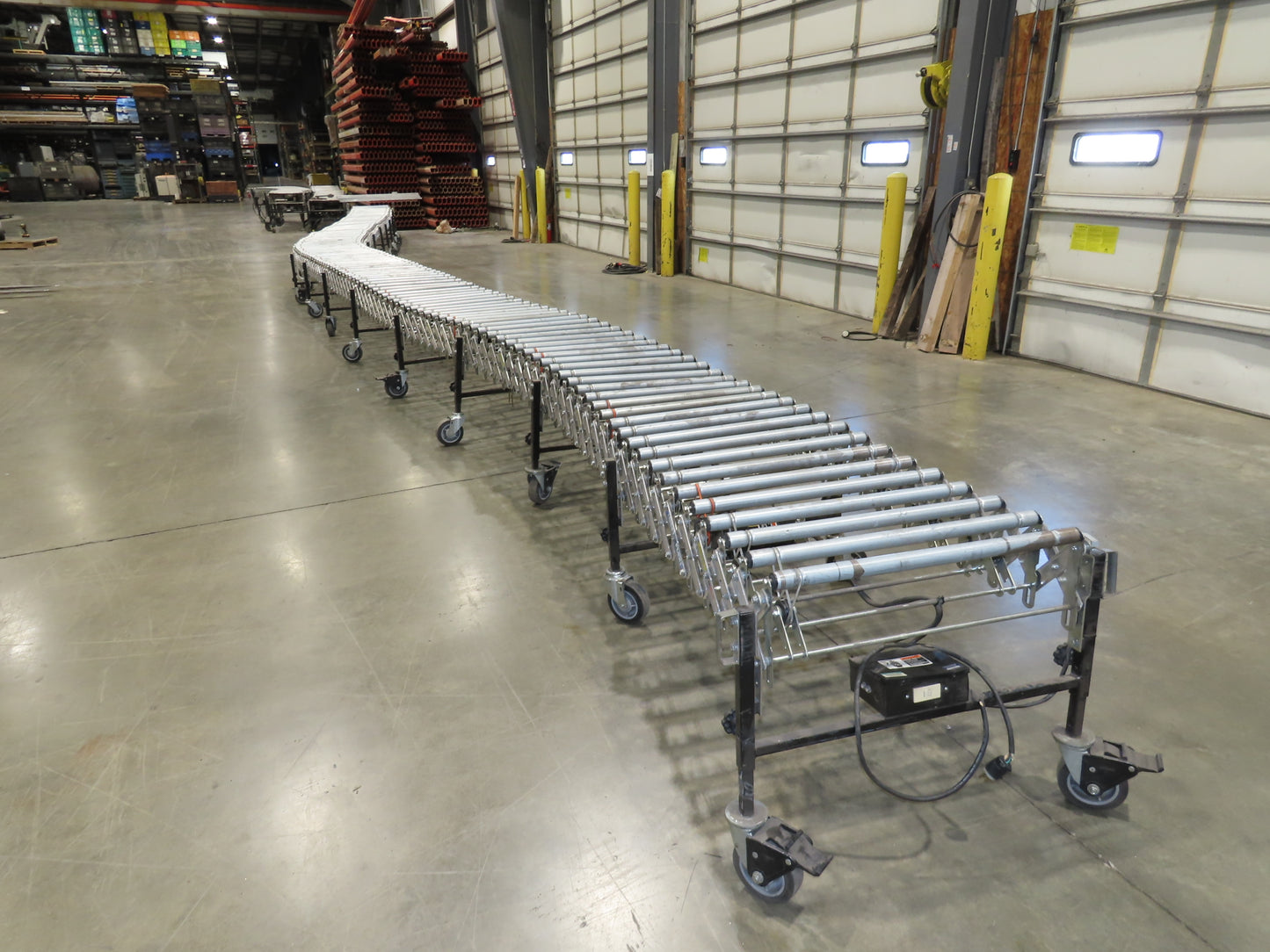 Best Flex 1.5  30"x 60' Expandable Power Roller Conveyor 120V Variable Speed