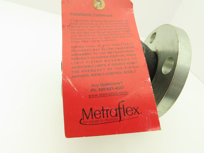Metraflex 2"x 6" Flanged Rubber Expansion Joint EPDM 4-Bolt