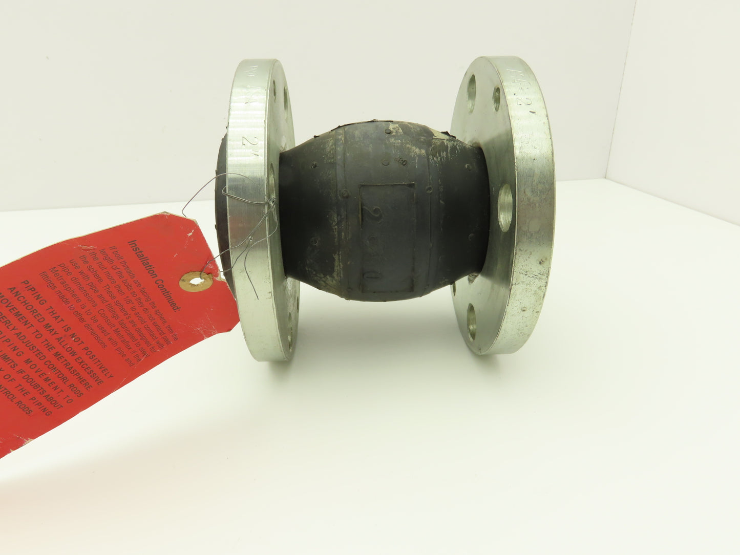 Metraflex 2"x 6" Flanged Rubber Expansion Joint EPDM 4-Bolt